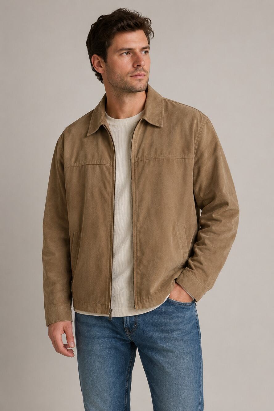 Vintage Wilsons Leather M.Julian Tan/Brown Suede Jacket size XL